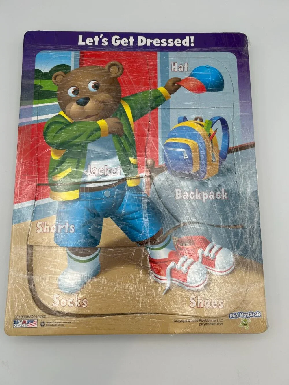 Play Monster Wooden Puzzles 5 Piece Puzzle 
